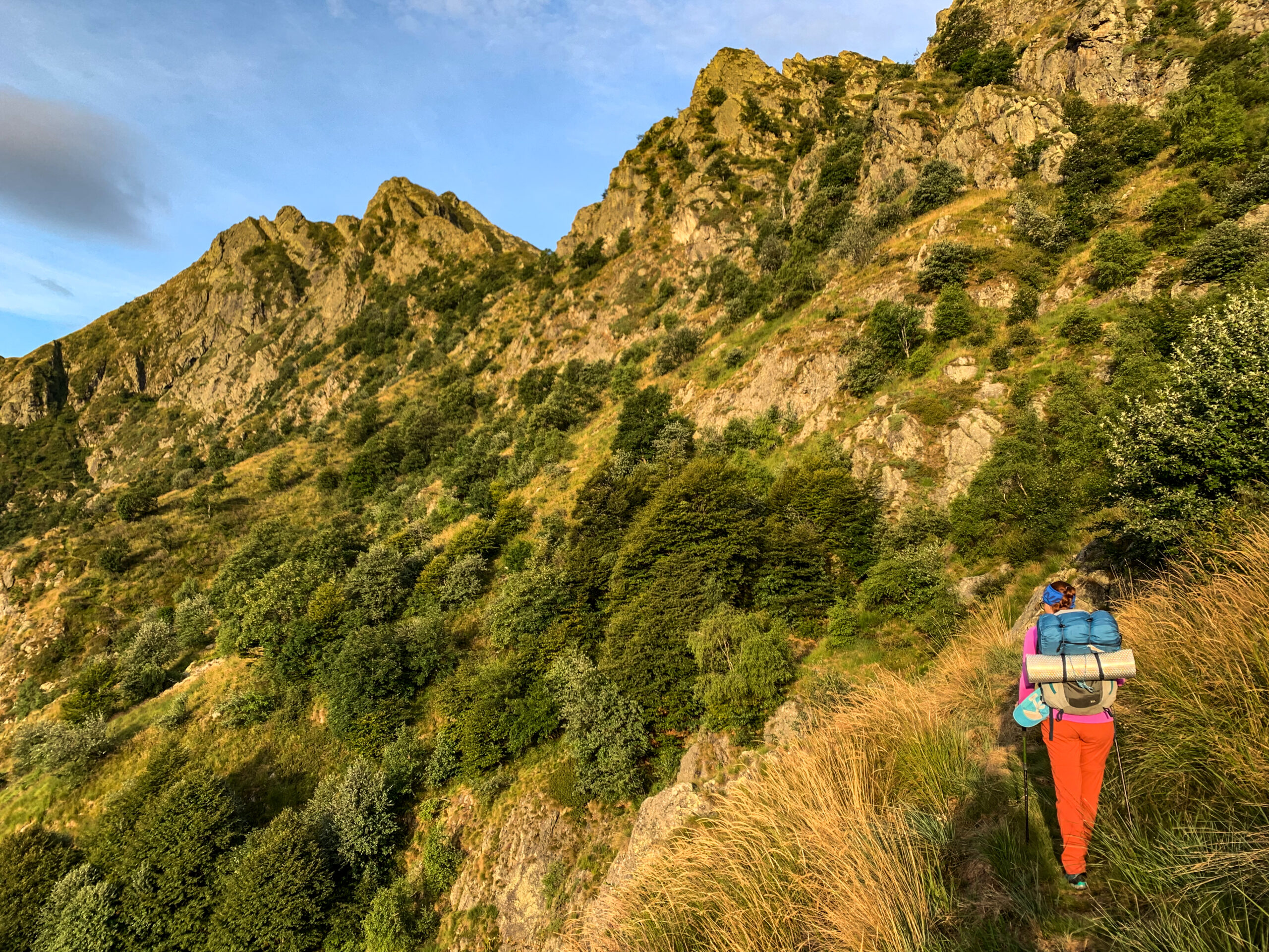 Sentiero per il passo delle Crocette dall'alpe Lidesh 