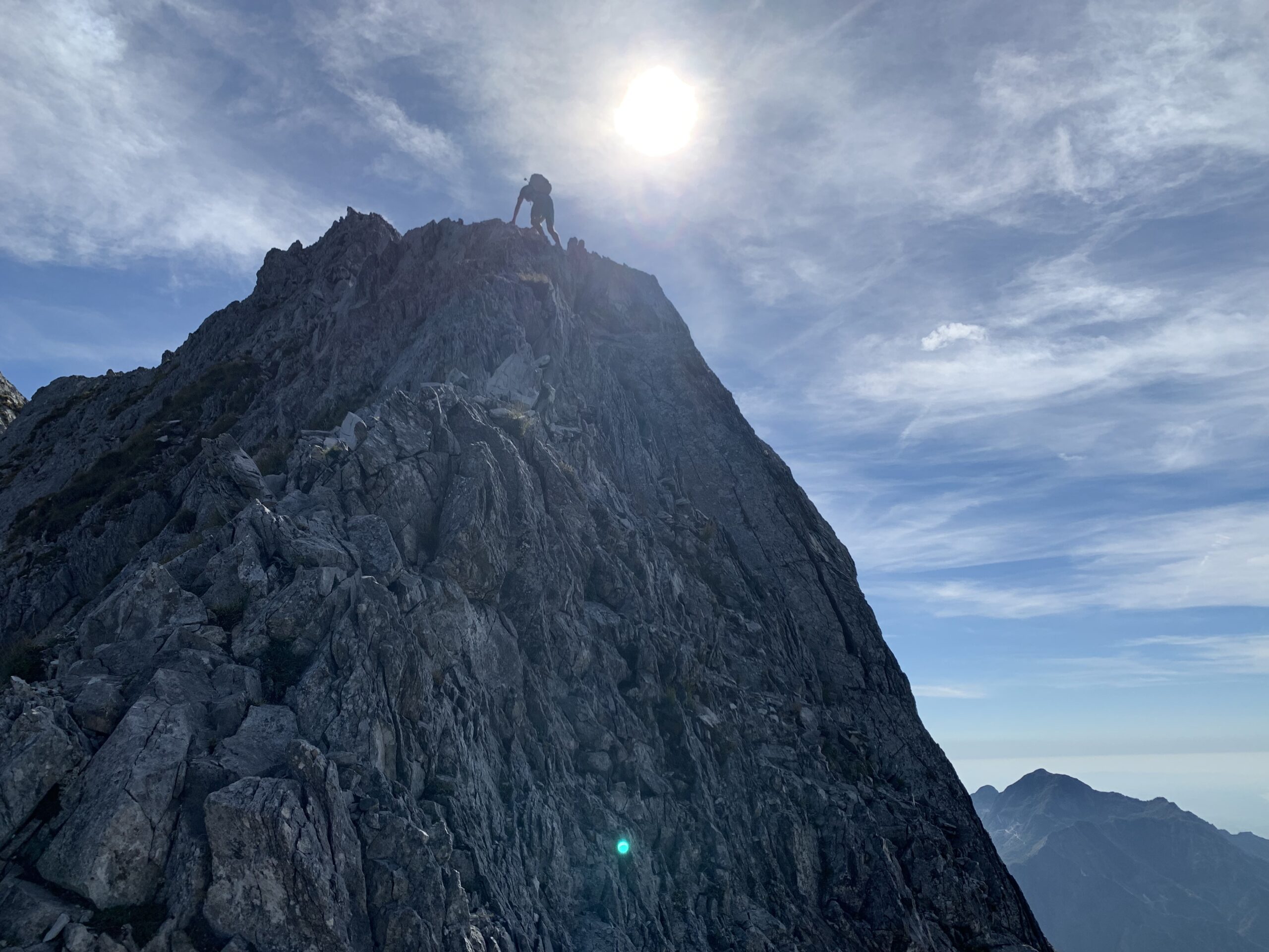 Cresta che dal passo delle Pecore porta al monte Contrario