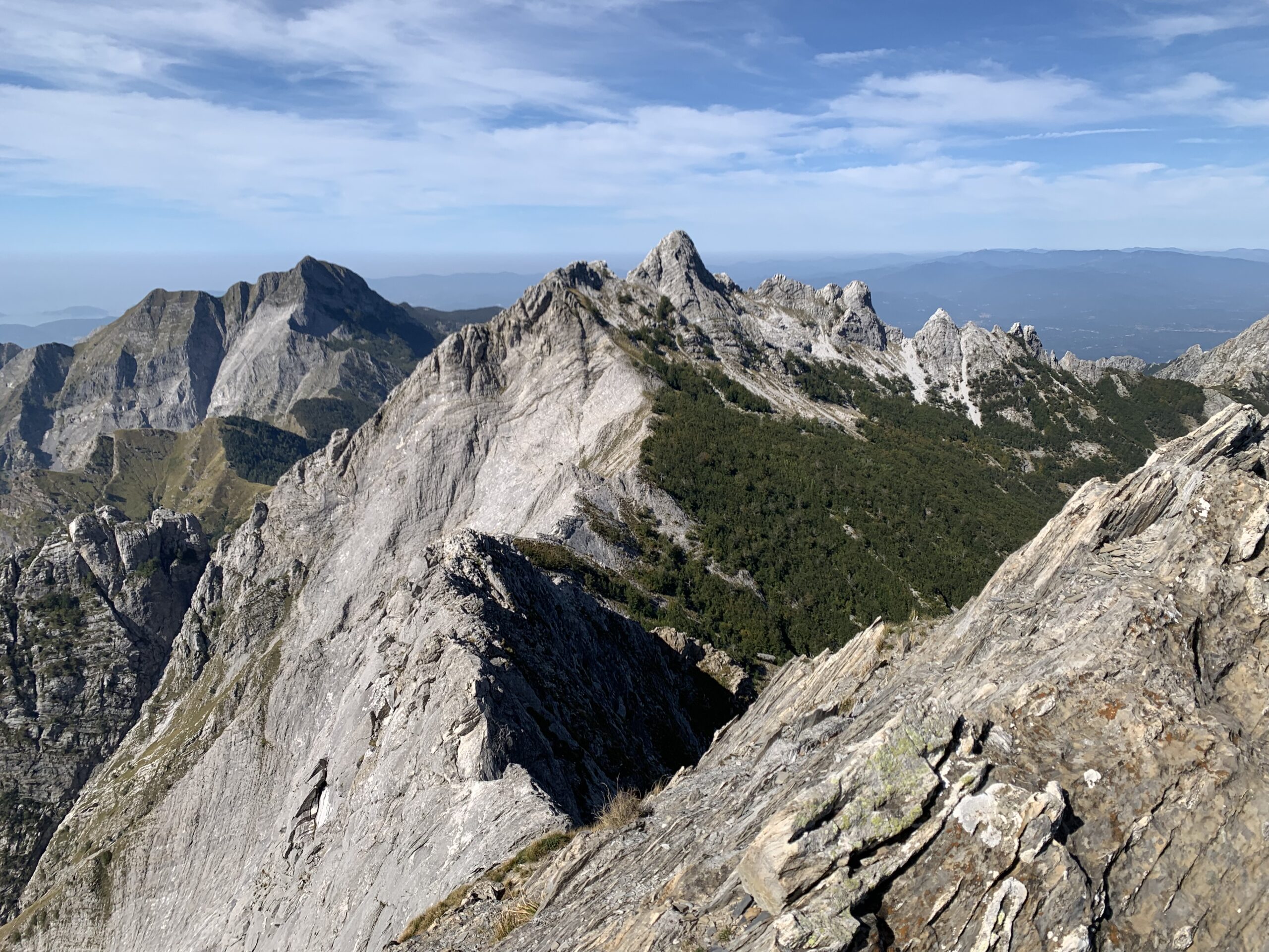 Cresta percorsa fino al monte Contrario