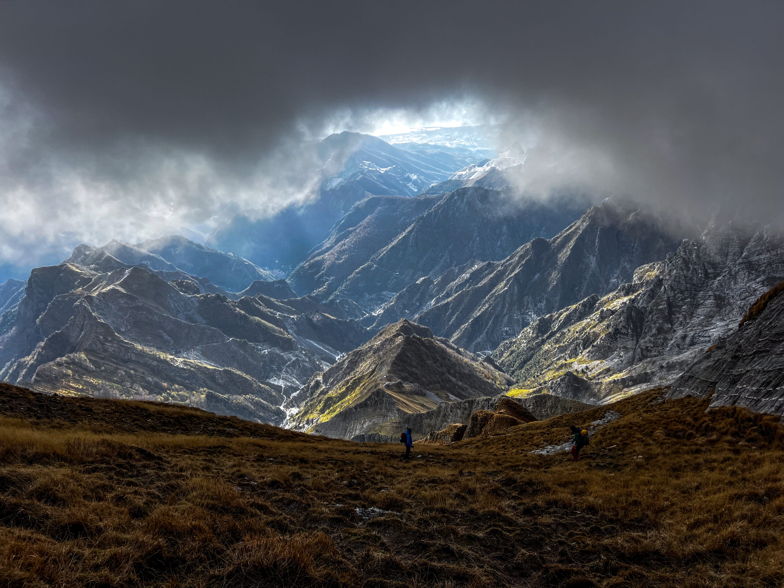 Discesa verso il passo della Focolaccia